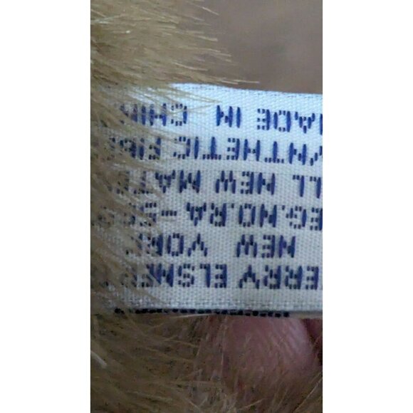 Vintage Jerry Elsner  Plush Teddy Bear With Plaid Bow 12" Stuffed animal toy - Picture 10 of 10